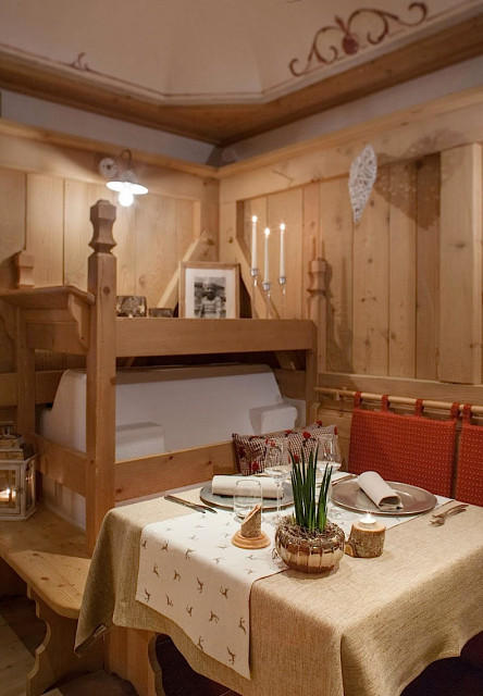 Hotel Alpenrose Arabba rustik-vardagsrum