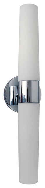 PLC 2-Light Vanity-Light from Trax Collection, Polished Chrome