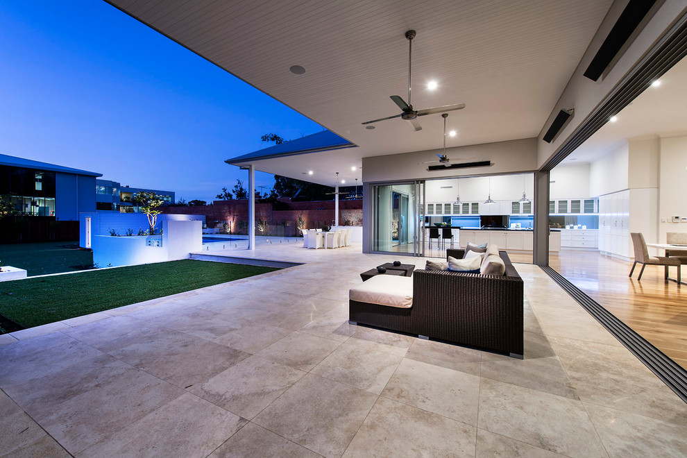 Inspiration for a large contemporary patio in Perth.