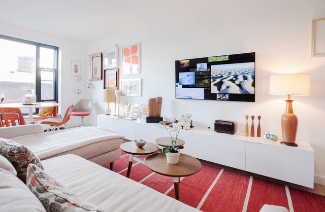 Brooklyn Open Concept modern-wohnbereich
