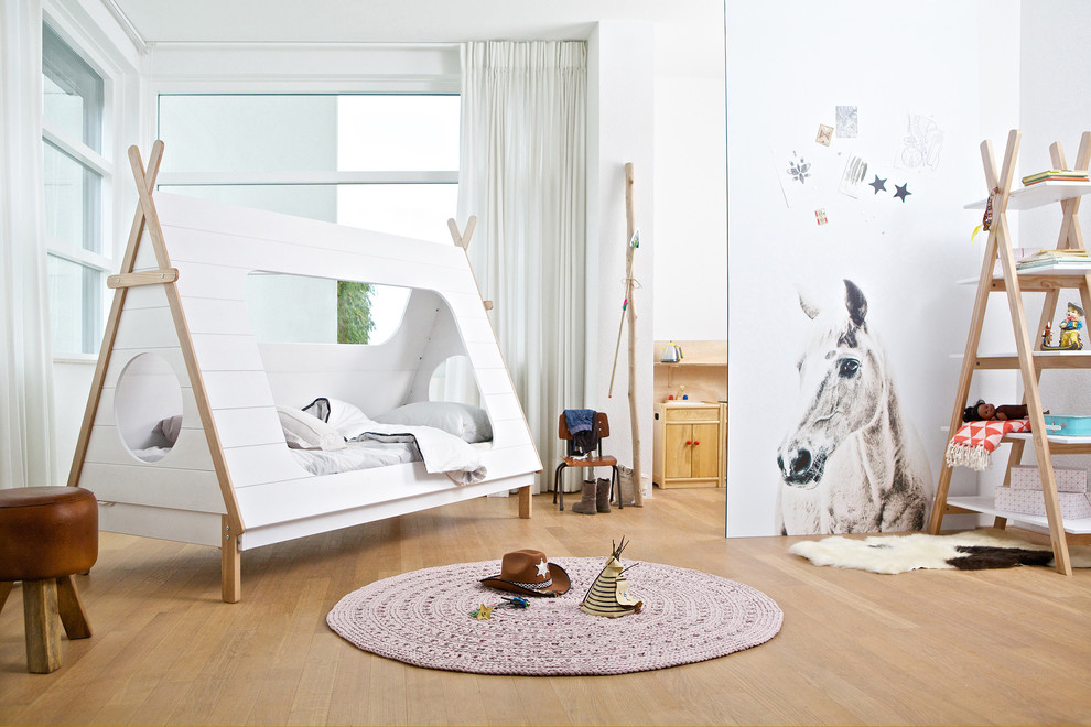 This is an example of a scandinavian kids' room in Dorset.