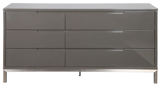 Grey Lacquer Dresser, Grey Lacquer Dresser