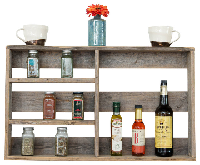 Barnwood Spice Rack Farmhouse Spice Jars And Spice Racks by (del
