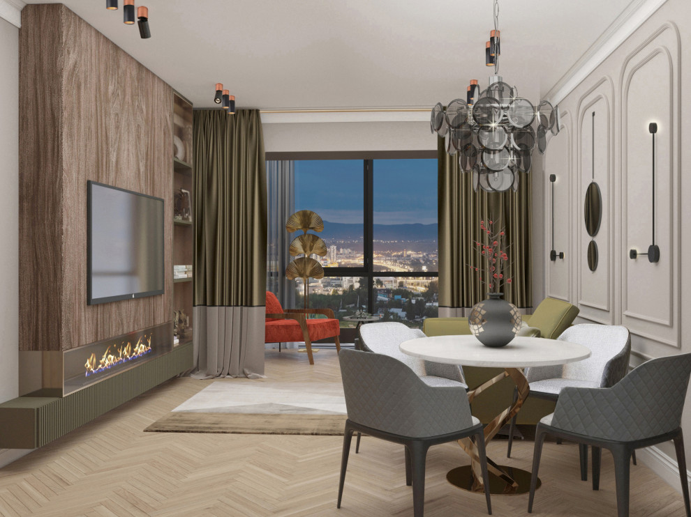 Квартира в скандинавском стиле, для дружной семьи на