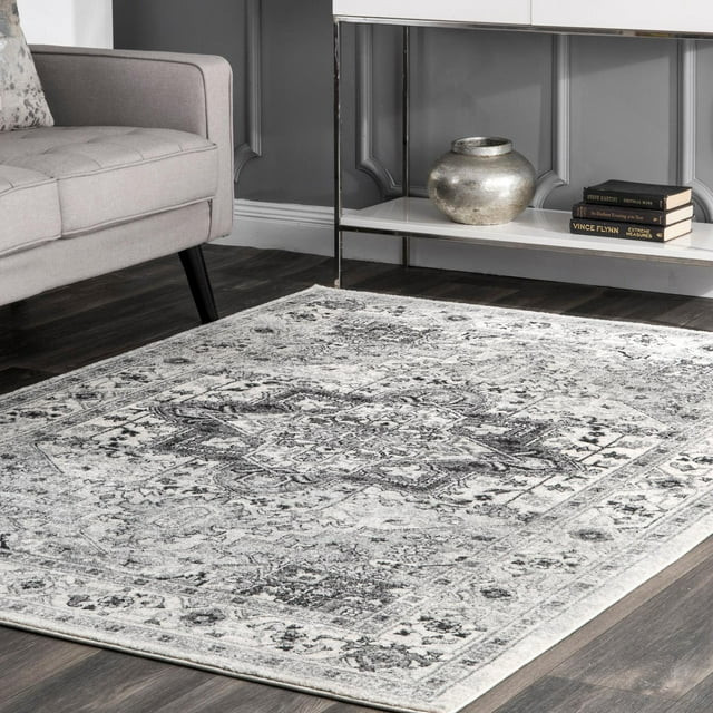 Traditional Persian Area Rug, Medallion Pattern in Neutral Tones ...