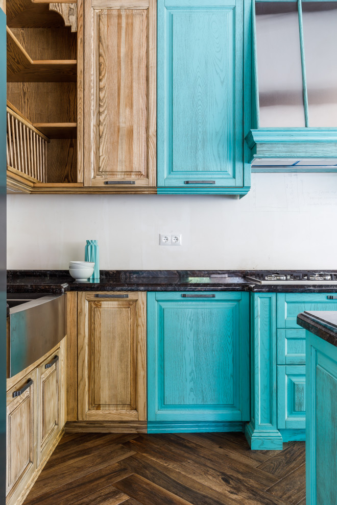 Кухня в бирюзовых оттенках