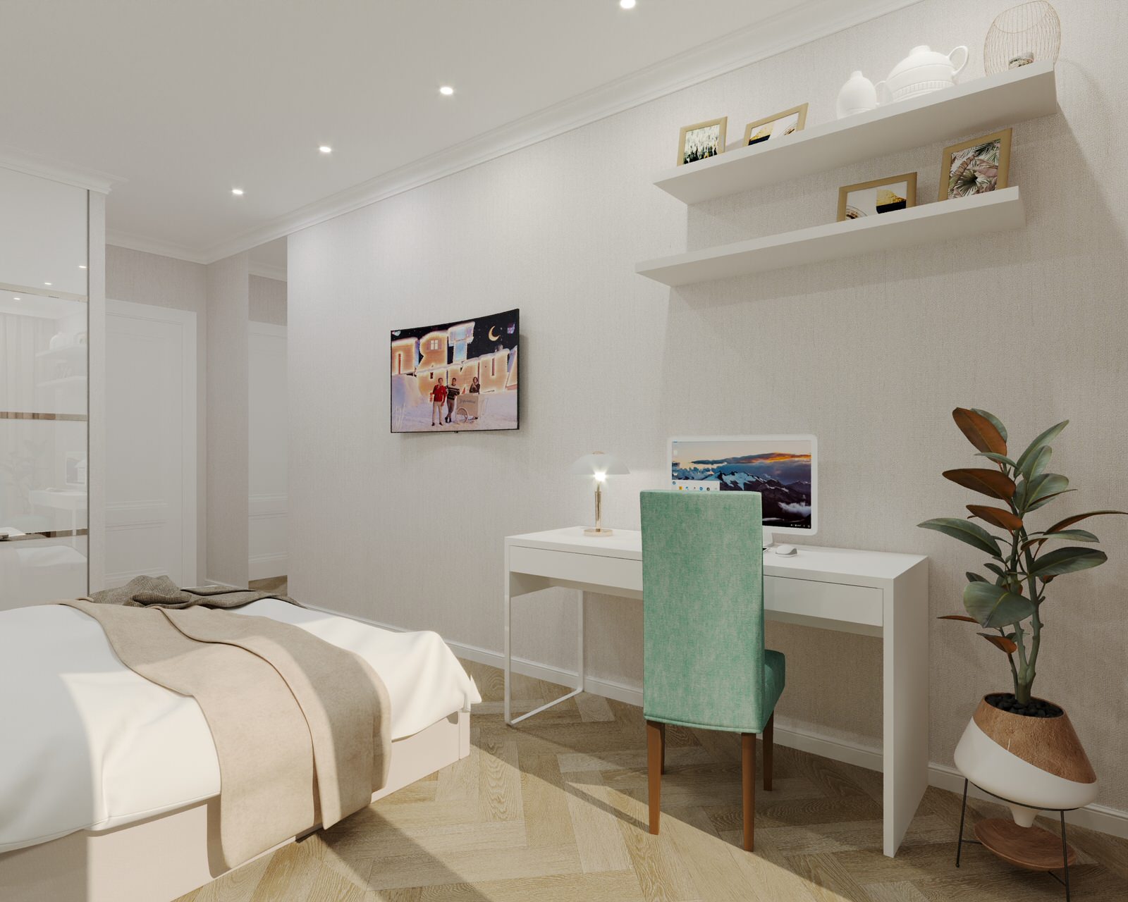 Дизайн проект однокомнатной квартиры в ЖК Кремлевские звезды