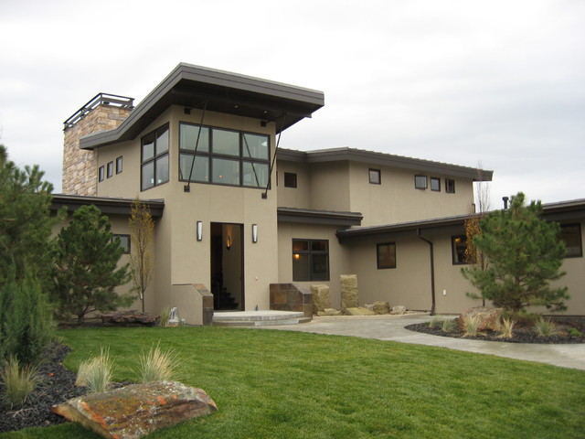 12344 Upper Ridge contemporaneo-facciata