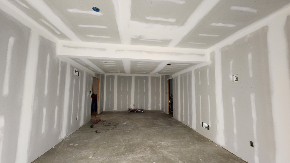 basement frame hang and finish