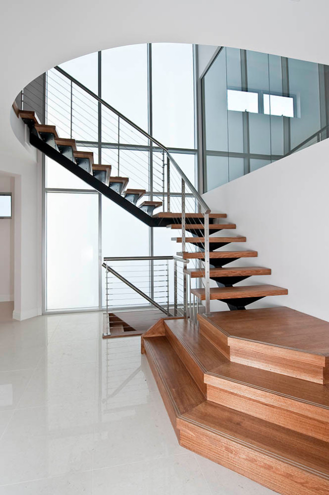 Contemporary staircase in Adelaide.