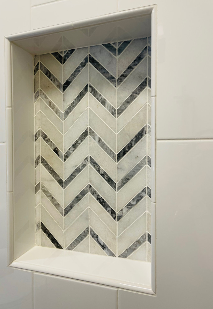 Roseville Chevron Guest Bath