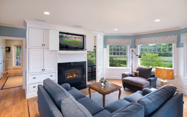 Timeless Cedar Shake traditional-games-room