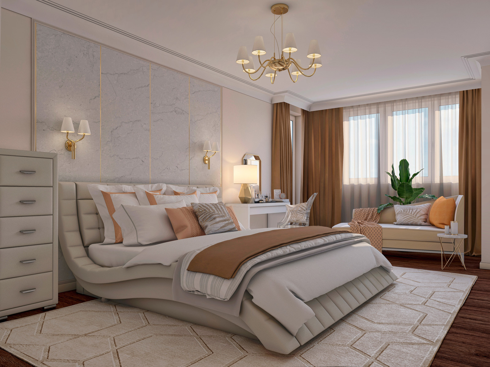 Спальня в проекте bright_apartament_kr