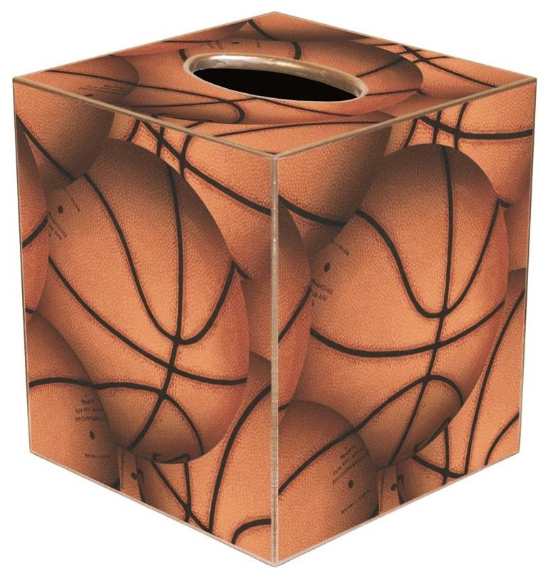 TB1224 - Antique Basketball Tissue Box Cover