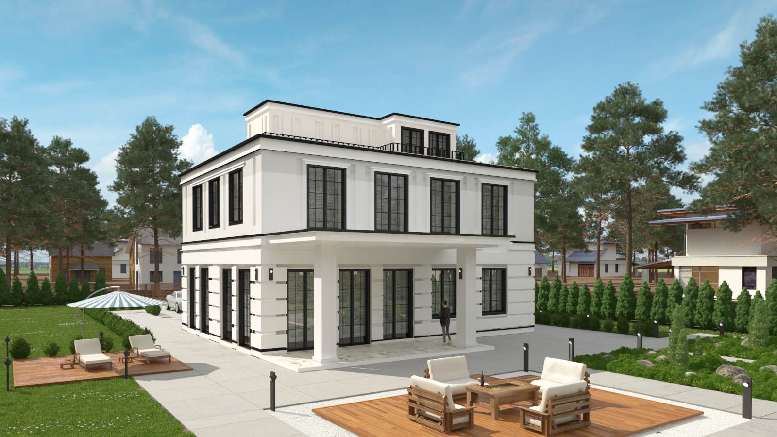 Дом в стиле АРТ-ДЭКО