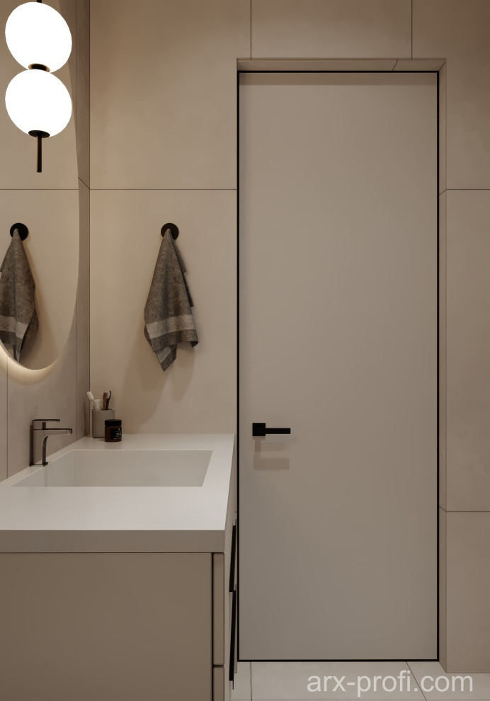 Проект интерьера квартиры 84 м2 в ЖК "Nagatino i-Land"