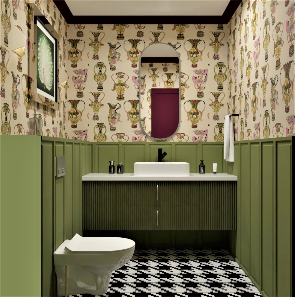 Яркие обои и гусиная лапка ♥