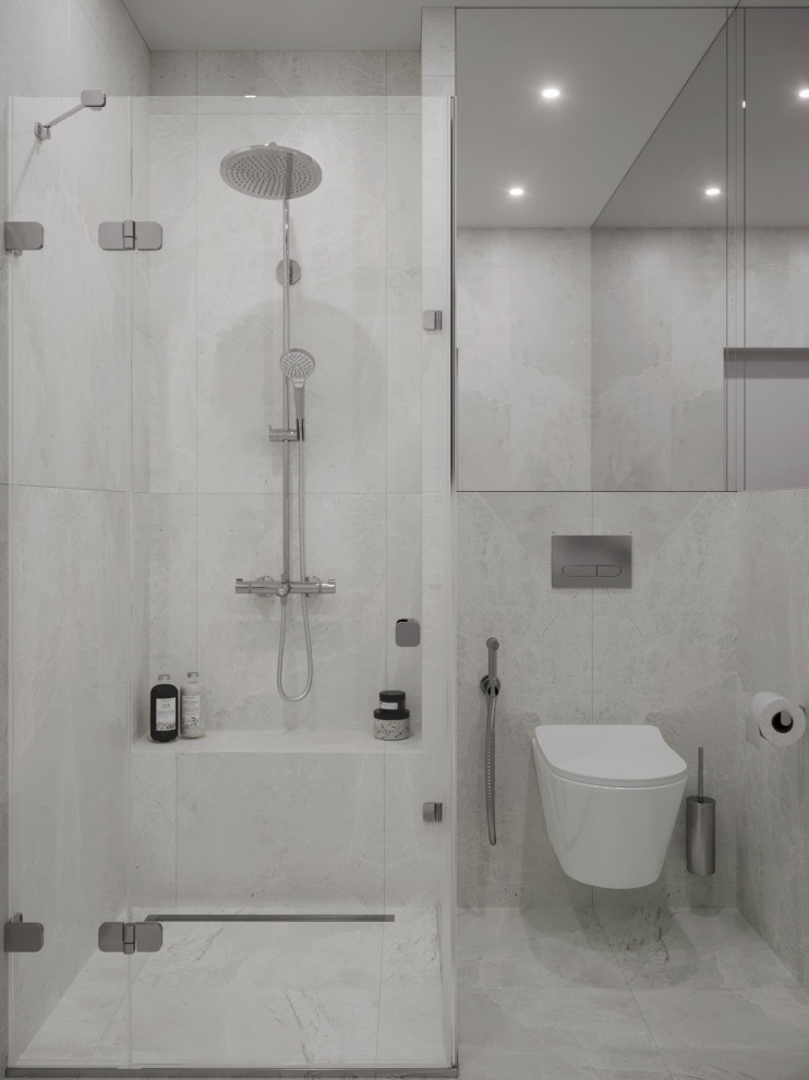 Ascetic and minimalist interior design of apartment