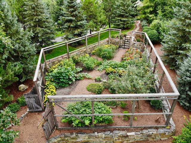 Enclosed Vegetable Garden Rustikal Garten Minneapolis Von