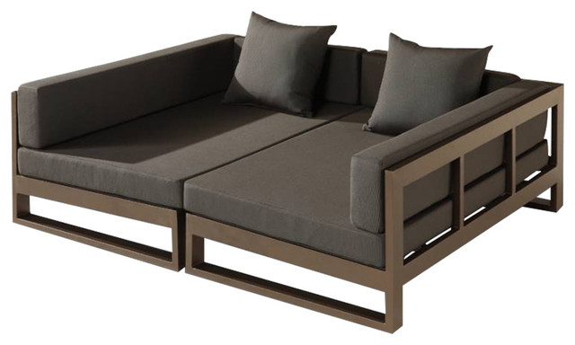 Amber Modern Outdoor Double Modular, Modern Outdoor Daybed