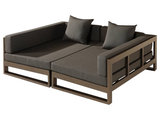 Amber Modern Outdoor Double Modular Daybed - Transitional - Outdoor ...