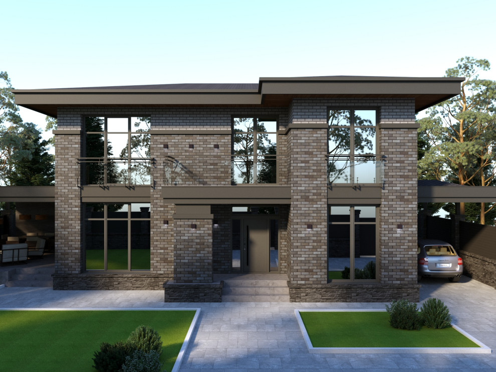 Индивидуальный жилой дом в стиле Райта