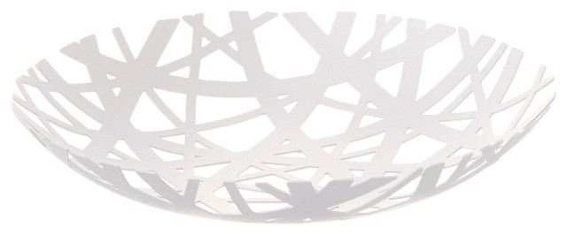 Tower Fruit Bowl Contemporary Bowls And Baskets By Tower Fruit Bowl White