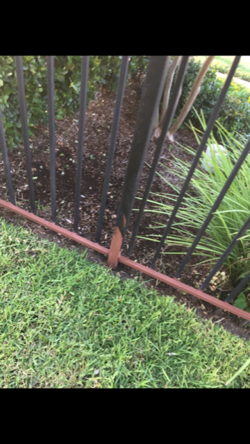 Wrought Iron Fence Rust Removal & RePaint