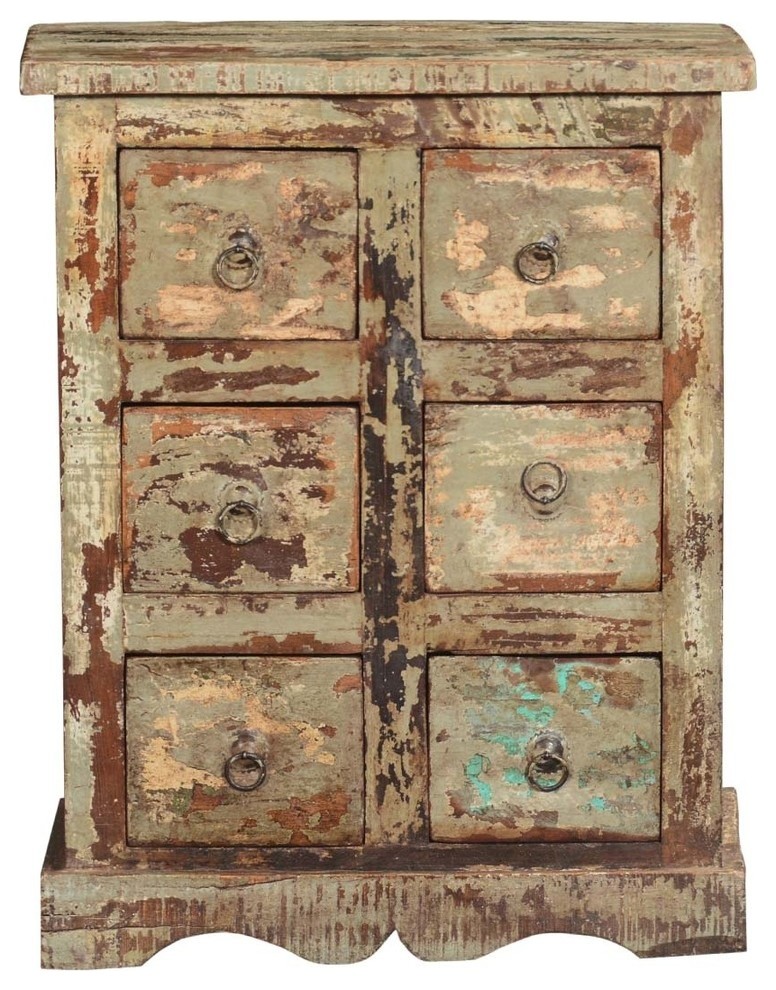 Winter White Federal Reclaimed Wood Nightstand End Table Chest Farmhouse Nightstands And Bedside Tables By Sierra Living Concepts