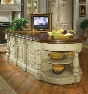 Continental Kitchen Island With Lift Traditional Kitchen