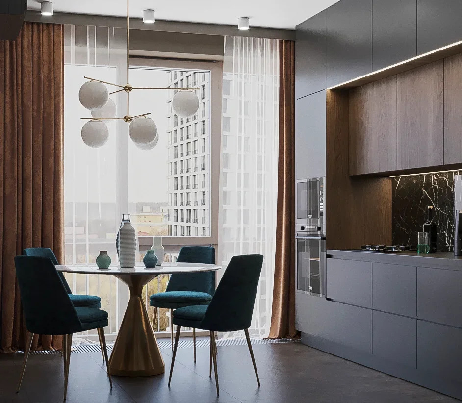 Дизайн проект кухни 10м2