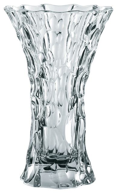 Nachtmann Sphere Crystal 11 Inch Vase Contemporary Vases By