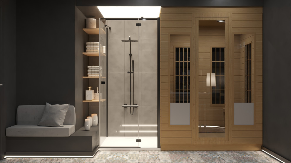 Дизайн проект салон массажа 100м