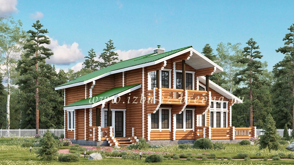 Проекты домов из оцилиндрованного бревна и профилированного бруса