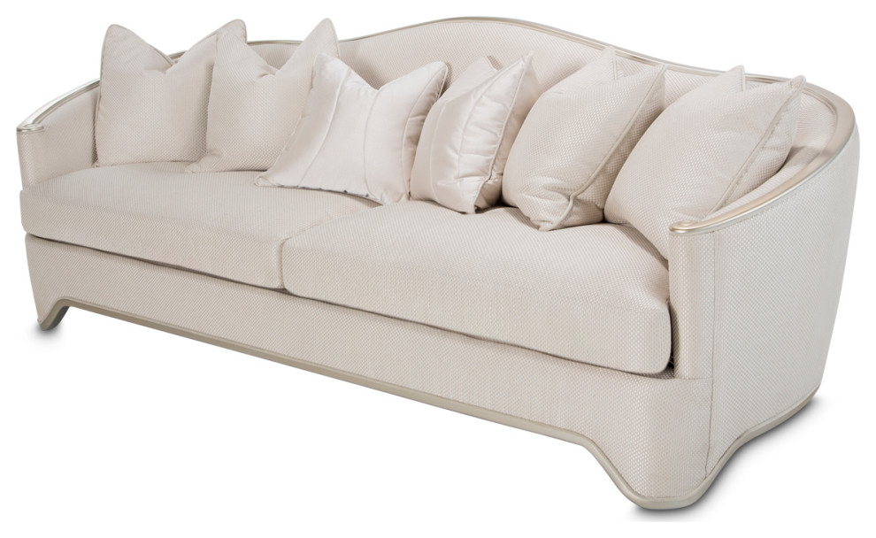 London Place Sofa Champagne/Platinum Contemporary Sofas by