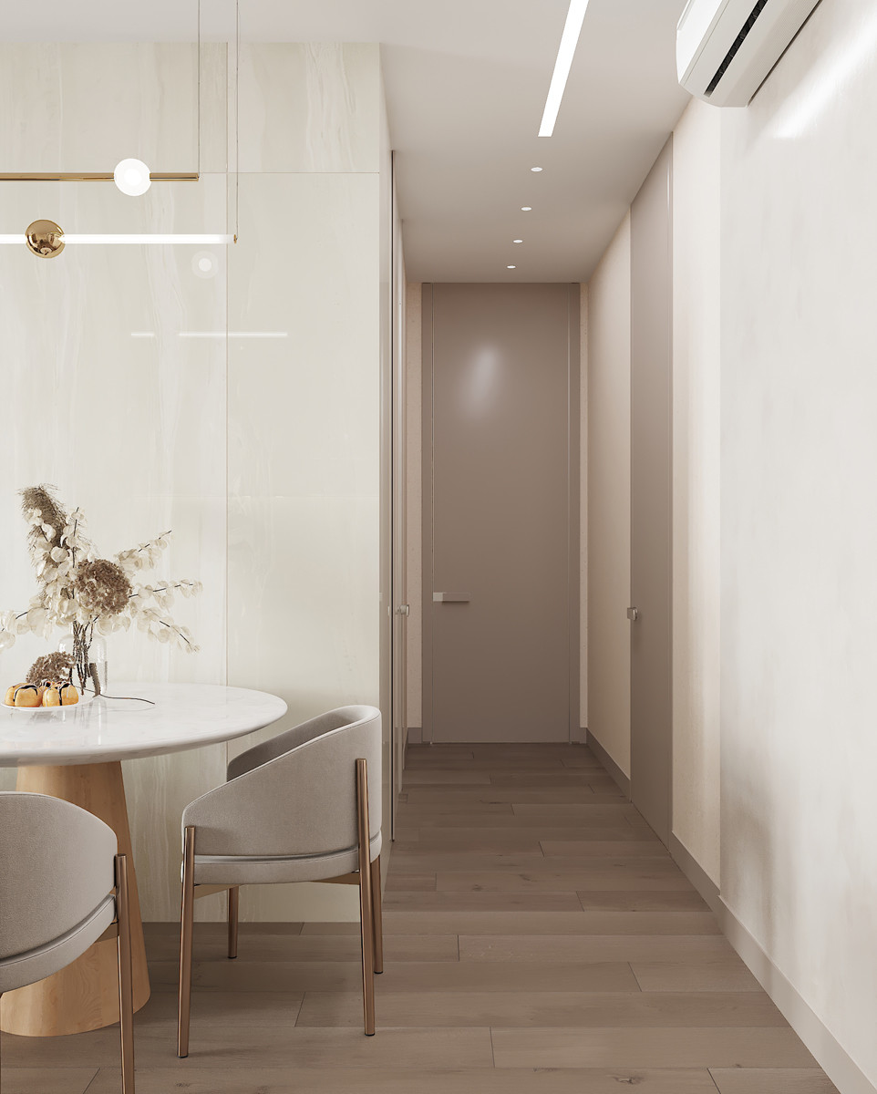 Современный дзен. ЖК Переулок Бульварный. Визуализация.