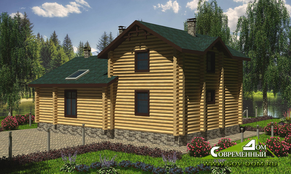 16-055 Жилой дом из оцилиндровки