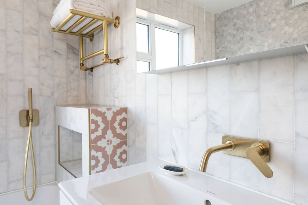 Design ideas for a classic bathroom in London.