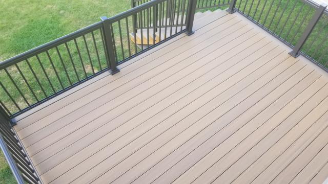 10' x 14' TimberTech Composite Deck - Coconut Husk - Modern - Deck ...