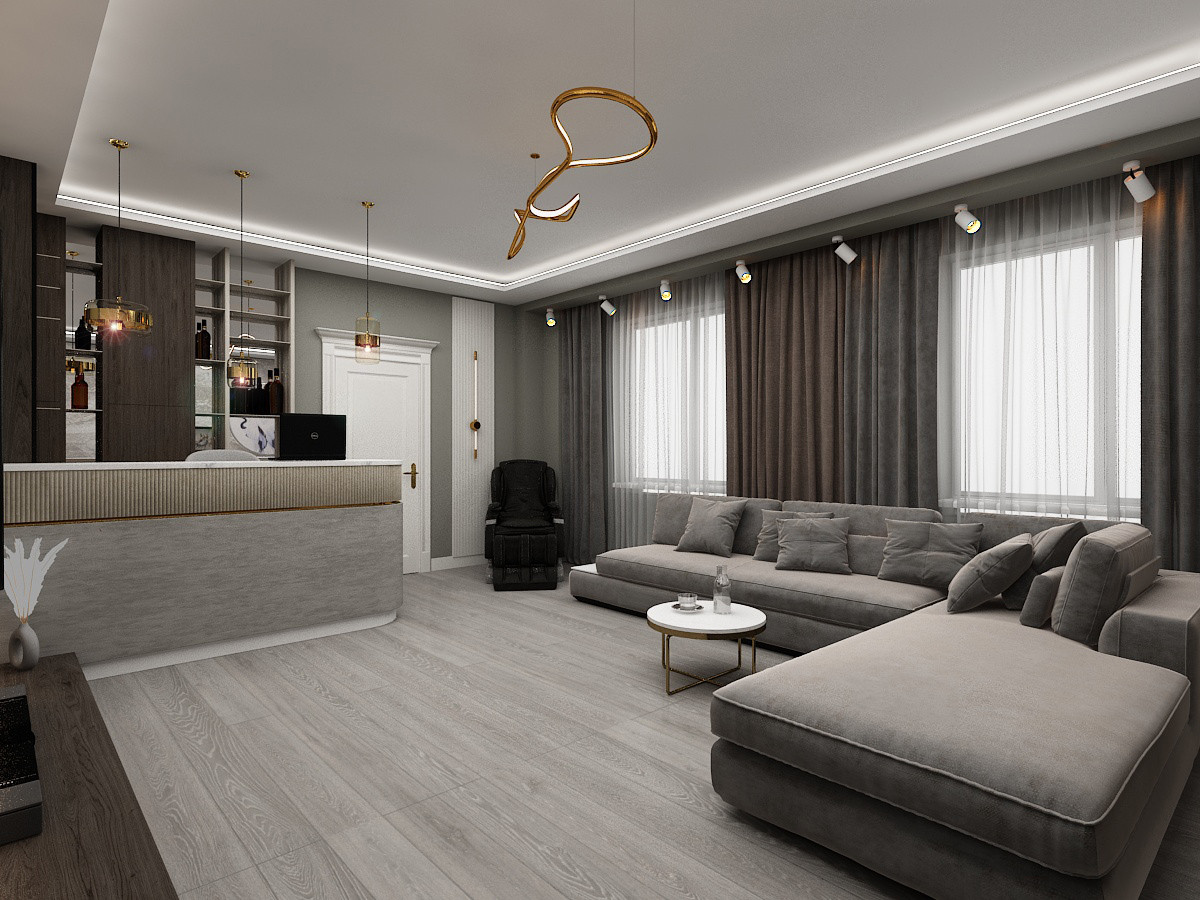 Комната отдыха с картиной  "Грифон"