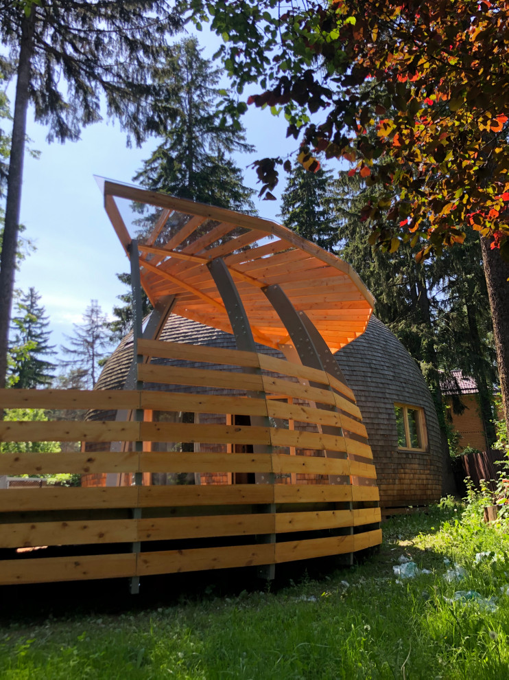 Необычная веранда (и терраса) к Необычному Дому (проект "Фазенда-лайф")