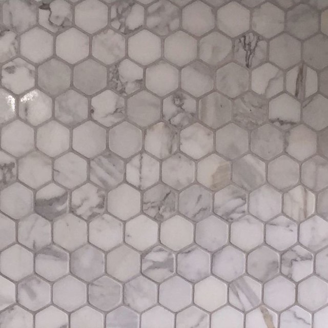 Tumbled Italian Marble Matte Finish Hexagon Mosaic 10 Sheets Tumbled Italian Marble Matte Finish Hexagon Mosaic 10 Sheets