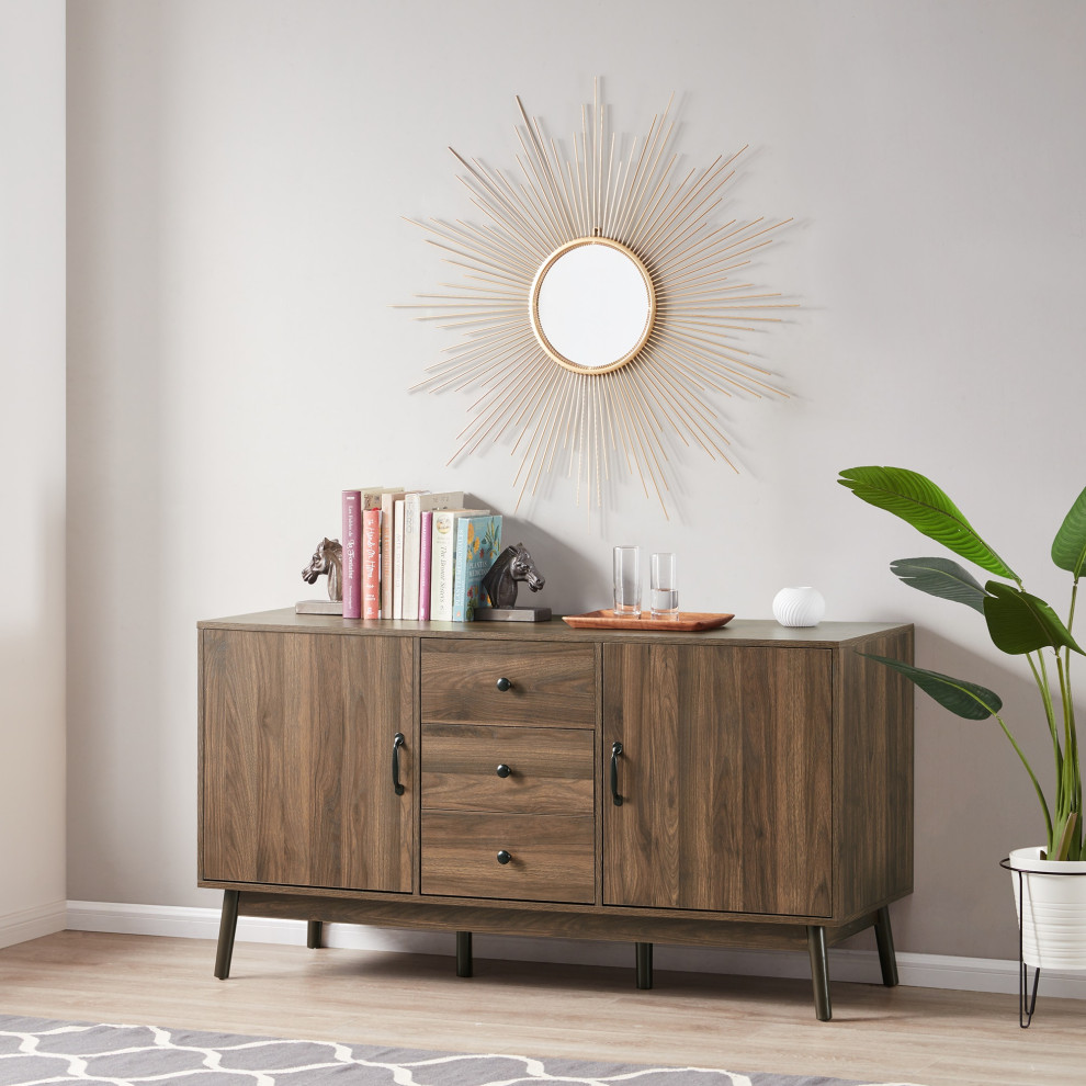 Sideboard Buffet TV Stand Storage Entertainment Center Midcentury
