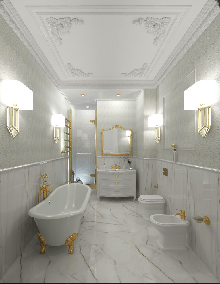 Классический интерьер в Москва Сити