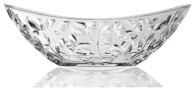 RCR Laurus Crystal Oval Bowl, By Lorren Home Trends