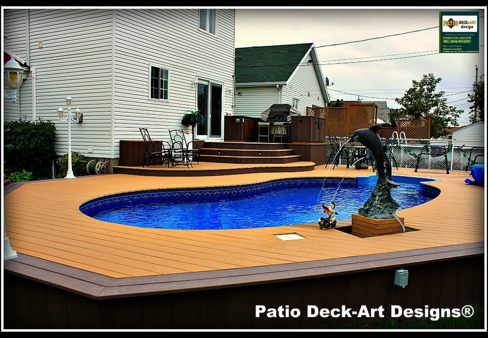 Example of a classic deck design in Montreal