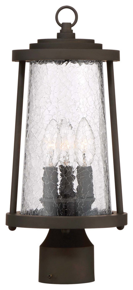 The Great Outdoors 71226-143 Haverford Grove 3 Light 7"W Post - Oil Rubbed