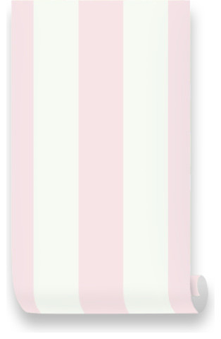Monroe Stripes Pink Removable Wallpaper - Repositionable Fabric Wallpaper