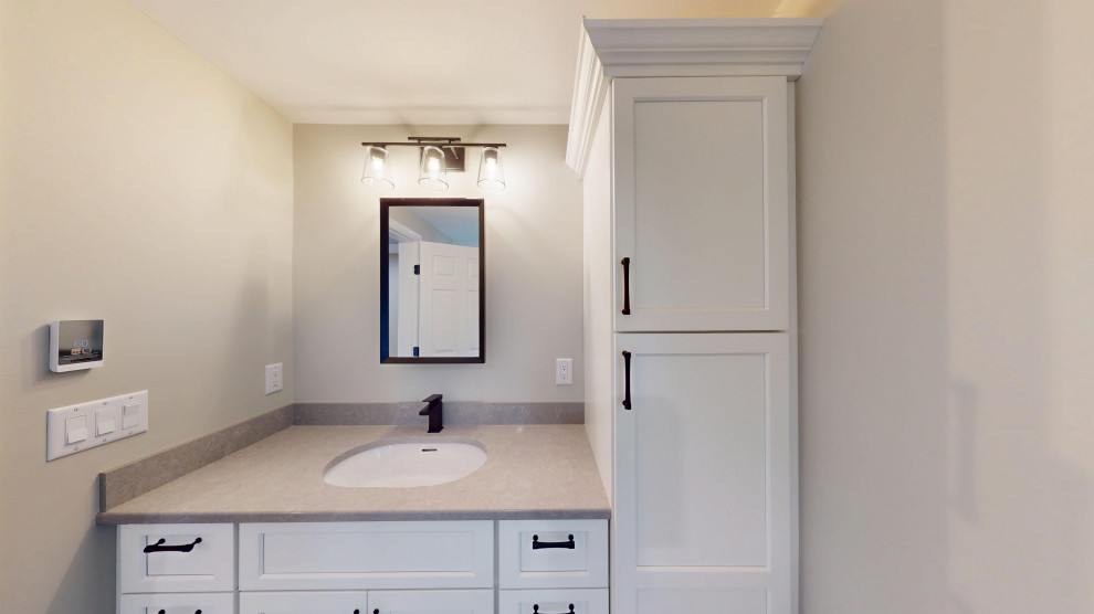 A clean bathroom sink