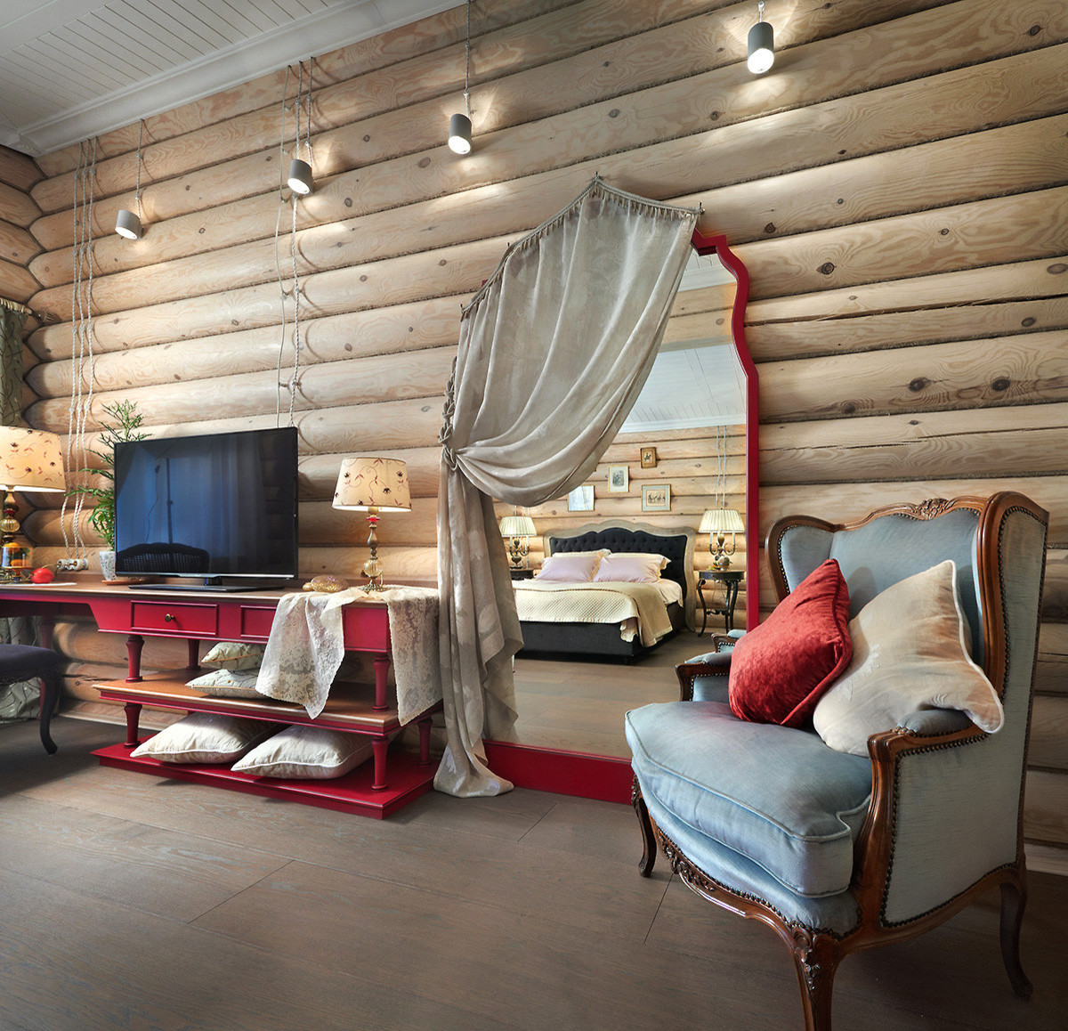 Деревянный загородный дом